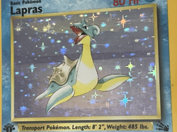 1999 Pokemon Fossil 1st Edition Holo Lapras #10 Vintage Rare Near Mint Card - Image 5
