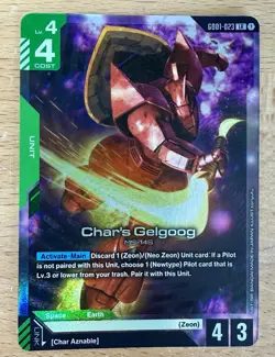 Gundam Card Game Newtype Rising Char’s Gelgoog GD01-023 LR - Image 1
