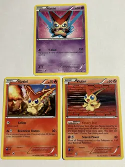 Victini 14/101 Boundaries Crossed Holo Rare🔥2012 Pokemon 3-Card LP LOT🔥 - Image 1