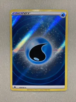 Crown Zenith WATER Energy VSTAR Secret Rare Pokemon Card #154/159 Textured NM - Image 1