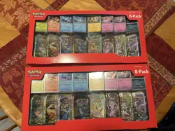 Pokemon TCG Prismatic Evolutions Costco 8 Mini-Tins Bundle w/ Promo Cards - Image 1