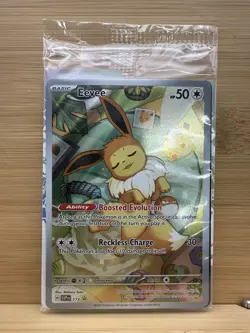 Pokemon TCG Eevee - 173 SVP Prismatic Evolutions ETB Promo Card Pack SEALED - Image 1