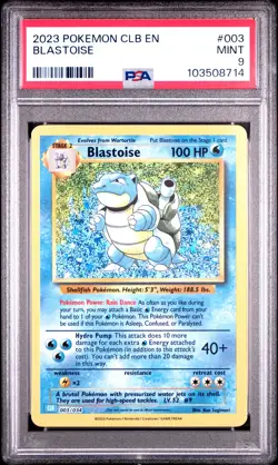 2023 POKEMON CELEBRATIONS CLB-TRADING CARD GAME CLASSIC #003 BLASTOISE PSA 9 - Image 1
