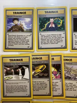 HUGE Lot of (35) Pokemon WOTC Trainer Cards Gym Heroes Challenge Fossil RARES - Image 2