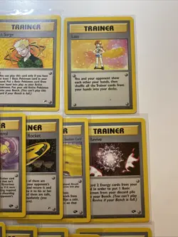 HUGE Lot of (35) Pokemon WOTC Trainer Cards Gym Heroes Challenge Fossil RARES - Image 4