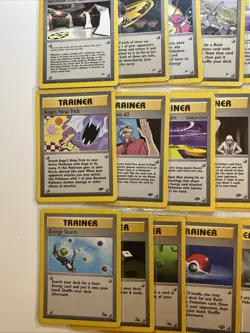 HUGE Lot of (35) Pokemon WOTC Trainer Cards Gym Heroes Challenge Fossil RARES - Image 5