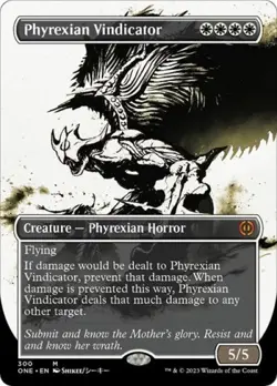 Phyrexian Vindicator (Borderless) - Near Mint MTG Phyrexia: All Will Be One - Image 1