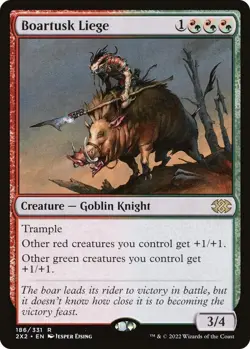 Boartusk Liege FOIL NM #186 Double Masters 2022 MTG - Image 1