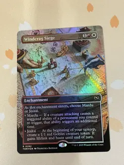 Magic The Gathering, Windcrag Siege, Borderless, ENG, Foil, NM - Image 1