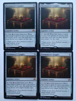 MTG - 4x Pyromancer's Goggles - LP - Image 1