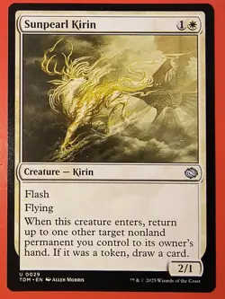 MTG - *SUNPEARL KIRIN* TARKIR DRAGONSTORM, #0029, REGULAR/ NM UNCOMMON - Image 1