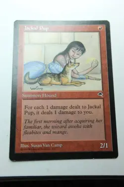 MTG Jackal Pup x1- -Tempest-Lightly Played - Image 1