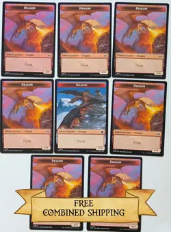 Magic The Gathering: Dragon Token Lot - Image 1