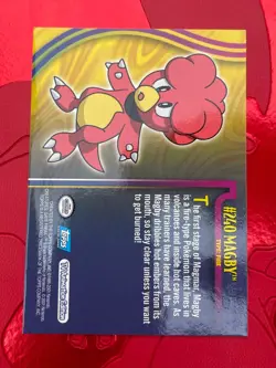 Magby 2001 Topps Pokemon TV Animation Edition Johto League Champions #240 - Image 2