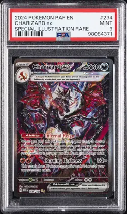 2024 POKEMON PAF EN-PALDEAN FATES SPECIAL ILLUSTRATION RARE CHARIZARD EX PSA 9 - Image 1