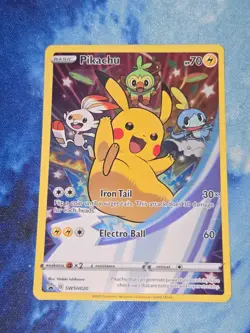 Pokemon TCG SWSH Blackstar Promo: Pikachu #SWSH020 Full Art NM - Image 1