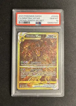 Pokemon Giratina VSTAR Crown Zenith Secret Rare Full Art #GG69 PSA 10 Gem Mint - Image 1