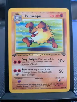 1999 Pokemon Jungle 1st Edition Primeape #43/64 - Image 1