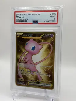 Pokemon Mew ex 205/165 Scarlet & Violet 151 Holo Hyper Rare PSA 9 - Image 3