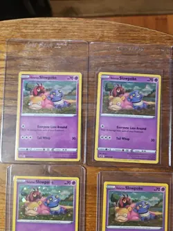 10 HD SWIRL Pokemon TCG Galarian Slowpoke Cosmos SWSH Black Star Promo SWSH126 - Image 4