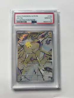 Pokemon Stellar Crown Joltik 150/142 Illustration Rare PSA 10 - Image 1