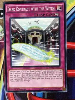 Yugioh Dark Contract With The Witch SDPD-EN035 Single - Image 1