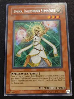 Yu-Gi-Oh Lumina, Lightsworn Summoner LODT-EN021 Rare Unl Edition Light Played - Image 1