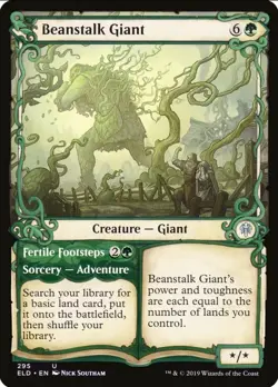 X 1 Beanstalk Giant NM 295 Throne of Eldraine MTG Magic The Gathering - Image 1