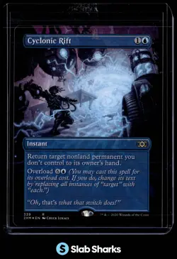 2020 MAGIC THE GATHERING DOUBLE MASTERS #339 CYCLONIC RIFT RARE FOIL - Image 1