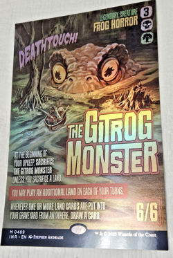 MTG Innistrad Remastered The Gitrog Monster Movie Style 11x17 Holo Foil Poster - Image 2