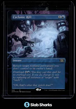 2020 MAGIC THE GATHERING DOUBLE MASTERS #339 CYCLONIC RIFT FOIL - Image 1