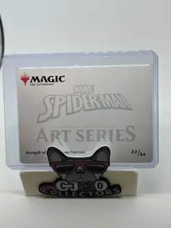 Spiderman Art Card Art Series Gold Signed Magic 22/54 Strength Of Will Nm - Image 2