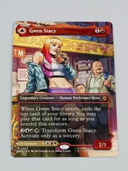 Gwen Stacy (Borderless) 0202 (M) MTG Marvel's Spider-Man (SPM) - Image 2