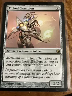 MTG Etched Champion - Scars of Mirrodin - Image 1
