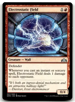 MTG Electrostatic Field U Guilds of Ravnica 97 LP - Image 1
