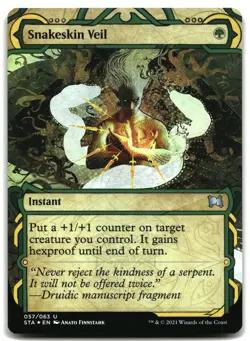 MTG Snakeskin Veil FOIL U Strixhaven: Mystical Archives 57 LP - Image 1