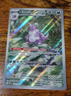 Nidoking 174/165 SV 151 Illustration Rare Pokemon Card NM-MINT Pack Fresh - Image 1