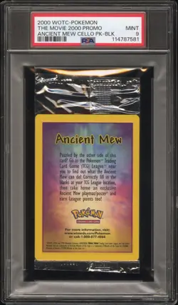 2000 WOTC-POKEMON THE MOVIE 2000 PROMO CELLO PACK CELLO PACK PSA 9 - Image 1