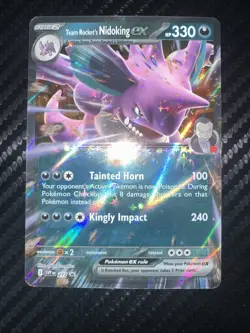 Team Rockets Nidoking EX SVP En 217 Black Star Promo PokemonTCG Destined Rivals - Image 1