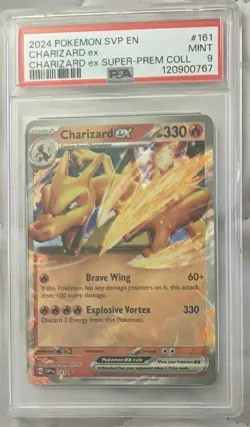 2024 Pokemon SVP EN Charizard ex Super Premium Collection 161 PSA 9 - Image 1