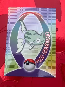 2001 Topps Pokemon Remoraid #232 Johto League Champions Sticker - Image 1
