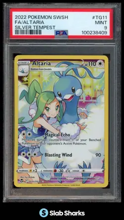 2022 POKEMON SILVER TEMPEST #TG11/TG30 ALTARIA TRAINER GALLERY FULL ART PSA 9 - Image 1