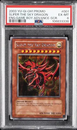 2003 YU-GI-OH! PROMO #001 SLIFER THE SKY DRAGON PSA 6 - Image 1