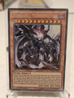 Darklord Morningstar DESO-EN029 Secret Rare 1st Edition - Image 1