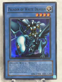 Yu-Gi-Oh! 2005 PALADIN OF WHITE DRAGON SUPER RARE DR1-EN081 - Image 1