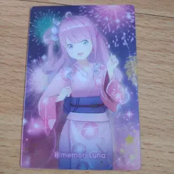 Hololive Trading Card Himemori Luna Wafer Holo Used Good - Image 1