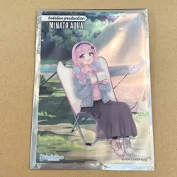 Hololive Trading Card Clear Bromide Minato Aqua Holo Rare Instant Buy - Image 1