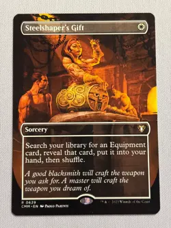 Steelshaper’s Gift - Borderless - Commander Masters -MTG NM - Image 1