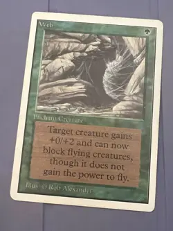 Magic the Gathering MTG Unlimited Web LP+ (Beta Bob) - Image 1
