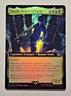 MTG Noctis, Prince of Lucis (Extended Art) (FIN-500) - FINAL FANTASY Foil - Image 1